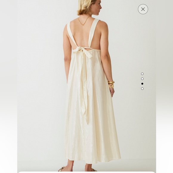 Plunge neck metallic beach dress - Picture 4 of 9